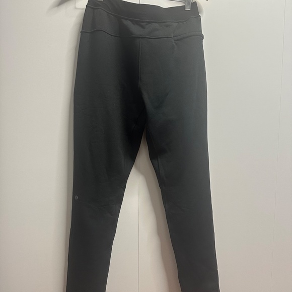 Lululemon Black Fleece-Lined Jogger Sweatpants Drawstring Athleisure - Picture 5 of 9